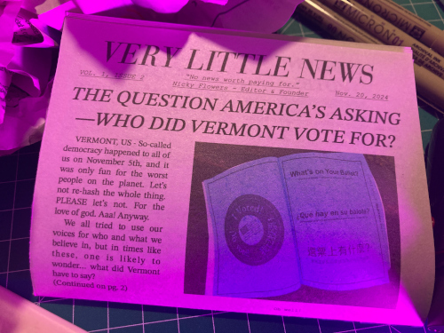 Issue 2 of Very Little News